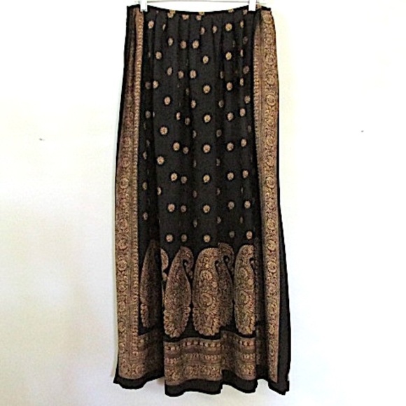 Ellen Tracy NWT Pleated Silk Midi Skirt, Size 12 - Picture 1 of 7